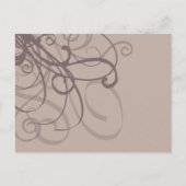 Plum Wirbel ・ Save the Date Postkarte (Rückseite)