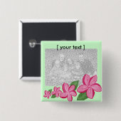 Plumaria Schablonenknopf Button (Vorne & Hinten)