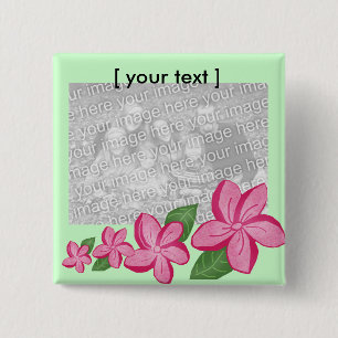 Plumaria Schablonenknopf Button