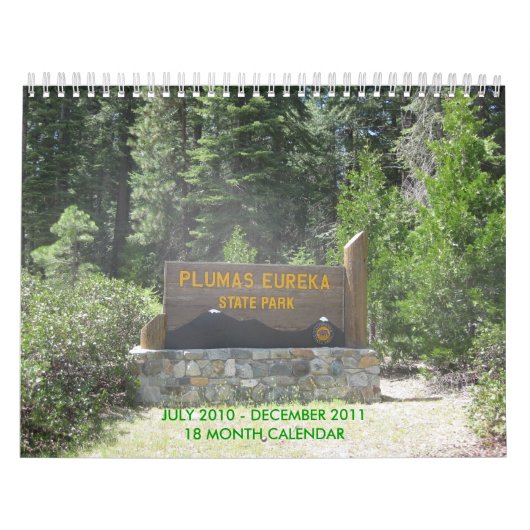 PLUMAS-EUREKA STAATS-PARK KALENDER (Titelbild)