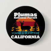 Plumas National Forest California Button (Vorderseite)