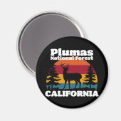 Plumas National Forest California Magnet (Vorderseite/Rückseite)