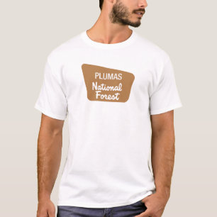 Plumas staatlicher Wald (Zeichen) T-Shirt