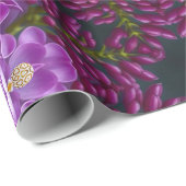 Plumb Petal Romantischer Nachmittag Geschenkpapier (Rolleneckpunkt)