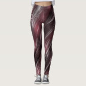 Plumb zu Grau und Silber Farbe Leggings (Vorderseite)