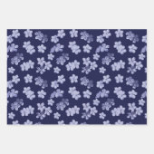 Plumbago Blüten Geschenkpapier Set (Vorderseite 3)