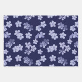 Plumbago Blüten Geschenkpapier Set (Vorderseite 2)