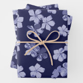 Plumbago Blüten Geschenkpapier Set (Beispiel)