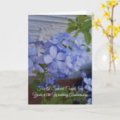 Plumbago Personalisiert 65. Hochzeitstag Karte (Gelbe Blume)