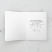 Plumbago Personalisiert 70. Hochzeitstag Karte (Innenseite)