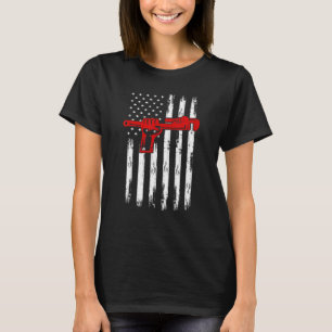 Plumber American Flag 4. Juli Patriotic Plumbing T-Shirt