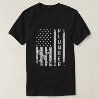 Plumber American Flag Plumper T-Shirt