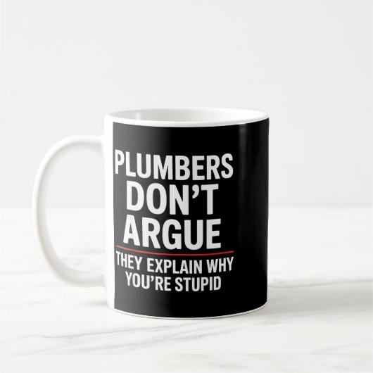 Plumber Art For Men Women Plumbing Pefitter Plumbe Kaffeetasse (Links)