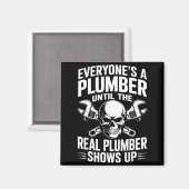Plumber Art For Men Women Plumbing Pefitter Plumbe Magnet (Vorderseite/Rückseite)