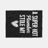 Plumber Boyfriend Girlfriend Stole My Heart Funny Fleecedecke (Vorderseite (Horizontal))