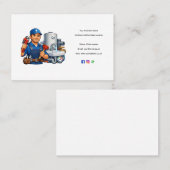 Plumber Business Card Template – Professional Edit Visitenkarte (Vorne/Hinten)