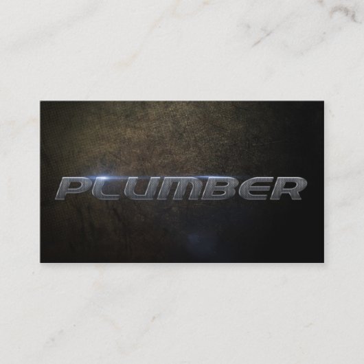 Plumber Business card Visitenkarte (Vorderseite)