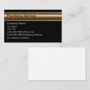 Plumber Business Cards Visitenkarte