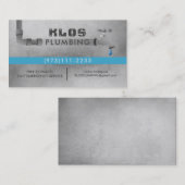 Plumber Business Cards Visitenkarte (Vorne/Hinten)