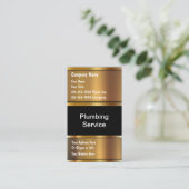Plumber Business Cards Visitenkarte (Stehend Vorderseite)