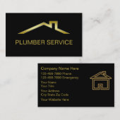 Plumber Business Cards Visitenkarte (Vorne/Hinten)