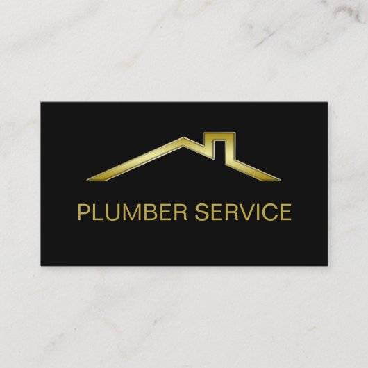 Plumber Business Cards Visitenkarte (Vorderseite)