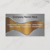 Plumber Business Cards Visitenkarte (Vorderseite)