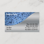 Plumber Business Cards Visitenkarte (Vorderseite)