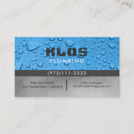 Plumber Business Cards Visitenkarte