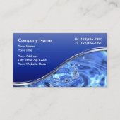 Plumber Business Cards Visitenkarte (Vorderseite)