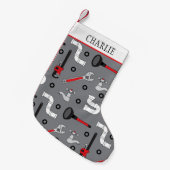 Plumber DIYer and Handyman Kleiner Weihnachtsstrumpf (Vorderansicht (hängend))