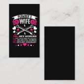 Plumber Ehefrau Girlfriend Husband Wedding Visitenkarte (Vorne/Hinten)
