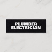 ⚡ Plumber & Electrical Premium Mini Visitenkarte (Vorderseite)