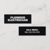 ⚡ Plumber & Electrical Premium Mini Visitenkarte (Vorne/Hinten)