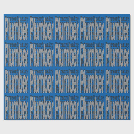 Plumber Extraordinator Geschenkpapier (Flach)