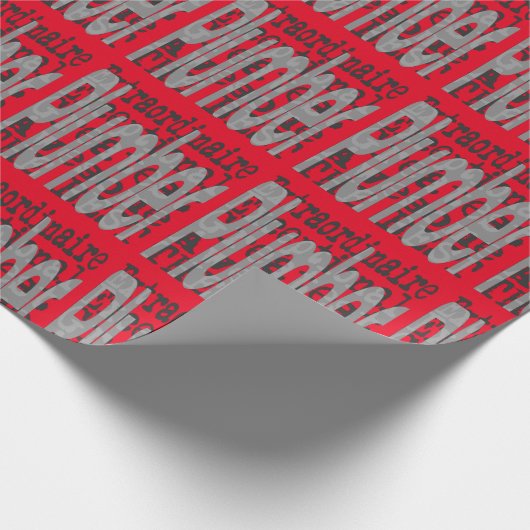 Plumber Extraordinator Geschenkpapier (Ecke)