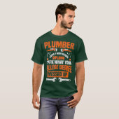 Plumber Funny Uni Plumbing Join Pun Geschenk T-Shirt (Vorne ganz)