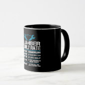 plumber installer fitter Funny Hourly Rate gift id Tasse (VorderseiteRechts)