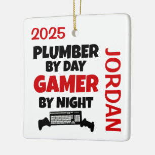 Plumber-Lieben-Videospiele Keramikornament