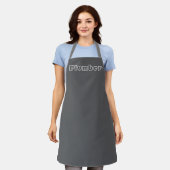 Plumber Logo Funny Kitchen Schürze (Getragen)