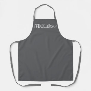 Plumber Logo Funny Kitchen Schürze