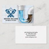 Plumber-Marken-Logo Visitenkarte (Vorne/Hinten)
