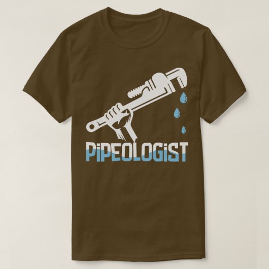 Plumber Pipeologist T-Shirt (Design vorne)