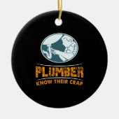 Plumber Plumbing Keramik Ornament (Vorne)