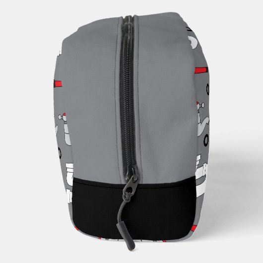 Plumber Plumbing Pattern Monogram Personalised Waschbeutel (Rechts)