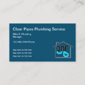 Plumber Services Einmalige Vorlage für Visitenkart Visitenkarte (Vorderseite)