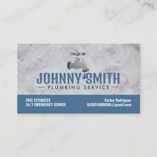 Plumber Slogans Business Cards Visitenkarte (Vorderseite)
