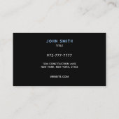 Plumber Slogans Business Cards Visitenkarte (Rückseite)