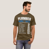 Plumber Stündliche Preise Mens Funny Geschenk Idee T-Shirt (Vorne ganz)
