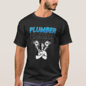 Plumber Tool Plumbing Trade Construction Pipe Mast T-Shirt (Vorderseite)